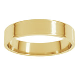14K Yellow Gold 4 mm Ultra-Lightweight Flat Band Size 9