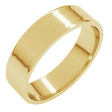 14K Yellow Gold 5 mm Ultra-Lightweight Flat Band Size 7