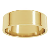 14K Yellow Gold 6 mm Ultra-Lightweight Flat Band Size 9.5