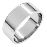 14K White Gold 7 mm Ultra-Lightweight Flat Band Size 5.5