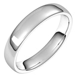 Platinum 4.5 mm Comfort-Fit European-Style Band Size 11
