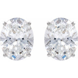 Sterling Silver 2 CTW Lab-Grown Diamond Earrings