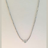 Pierced Diamond Necklace