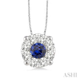 Lovebright Gemstone & Diamond Pendant