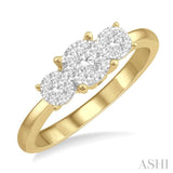 3 Stone Lovebright Essential Diamond Ring