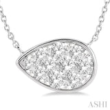 Pear Shape Lovebright Essential Diamond Necklace