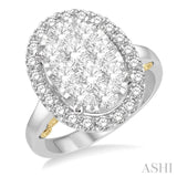 Oval Shape Lovebright Essential Diamond Ring