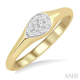 Pear Shape Lovebright Diamond Promise Ring