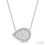 Pear Shape Lovebright Essential Diamond Necklace