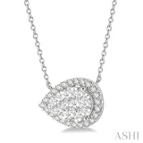 Pear Shape Lovebright Essential Diamond Necklace