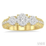 Past Present & Future Lovebright Diamond Engagement Ring