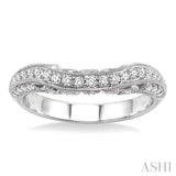 Curved Diamond Wedding Band
