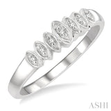 1/20 Ctw Round Cut Diamond Ring in 10K White Gold