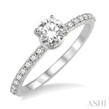 Semi-Mount Diamond Engagement Ring