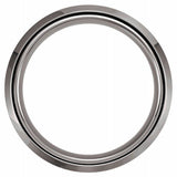 Tungsten 8 mm Beveled-Edge Comfort-Fit Band Size 14