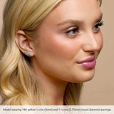 14K Yellow Gold 1/8 CTW Natural Diamond Cocktail-Style Earrings