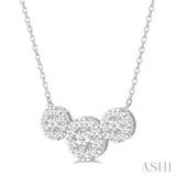 3 Stone Lovebright Essential Diamond Necklace