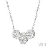 3 Stone Lovebright Essential Diamond Necklace