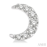 Crescent Petite Diamond Fashion Earrings