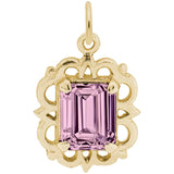 Birthstone Charm - Oct