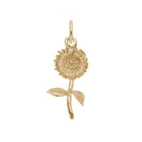 14 KT SUNFLOWER SMALL CHARM