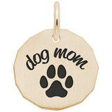 14 KT DOG MOM TAG CHARM