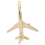 14 KT AIRPLANE CHARM