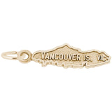 14 KT VANCOUVER ISLAND MAP CHARM