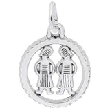Silver GEMINI CHARM