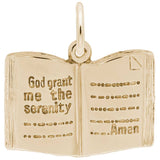 14 KT SERENITY PRAYER BIBLE CHARM