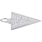 Silver CLASS OF 2027 CHARM