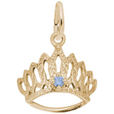 TIARA W/BIRTHSTONE-MAR