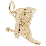 10 KT COWBOY BOOT CHARM
