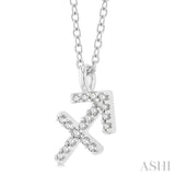 Sagittarius Zodiac Diamond Pendant