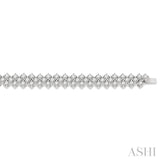 Chevron Diamond Tennis Bracelet