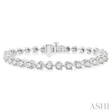 9.00CT RDDM 3 PRONG BRACELET WG 14K-G*