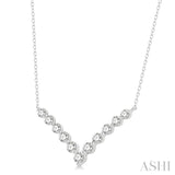 Chevron Diamond Necklace