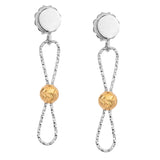 SS + YELLOW GOLD PLATED POSSIBILITY EARRINGS