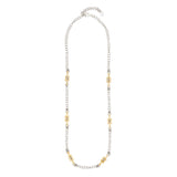 SS + YELLOW GOLD PLATED AMANDA NECKLACE 26