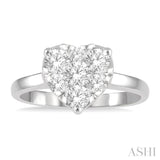 Heart Shape Lovebright Essential Diamond Ring