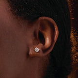 14K Rose Gold 1 CTW Lab-Grown Diamond Earrings