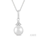 Pearl & Petite Diamond Fashion Pendant