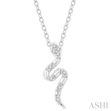 Snake Petite Diamond Fashion Pendant