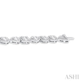 Mixed Shape Halo Fusion Diamond Bracelet