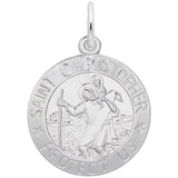 St. Christopher Disc Charm