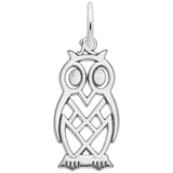 Flat Cutout Owl Charm