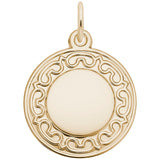 Ornate Round Disc Charm