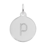 Petite Initial Disc - Lower Case Block p