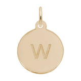 Petite Initial Disc - Lower Case Block w