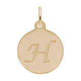 PETITE INITIAL DISC - SCRIPT H